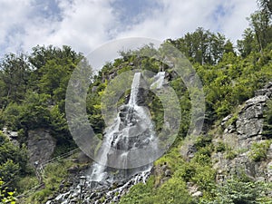 Waterfall in Trusetal, Thuringian Forest Germany