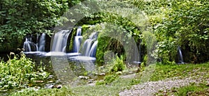 Waterfall The Tufa Dam, Lathkill Dale photo