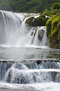 Waterfall on Una river photo