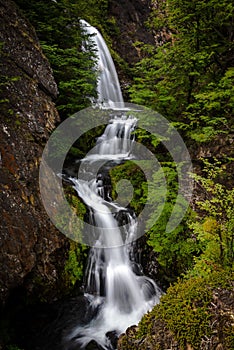 A waterfall in ushuaia photo