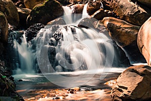 Waterfall in Uvas Canyon County Park, Santa Clara county, California; long exposure