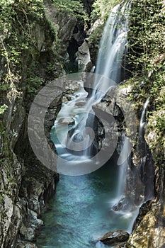Waterfall in the Val Grande, Piedmont
