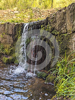 Waterfall at the Vallcarquera creek