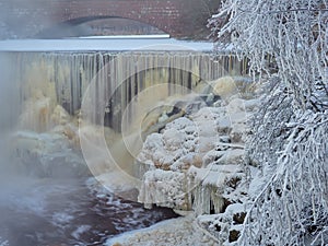 Waterfall Vanhankaupunginkoski in Toukola.