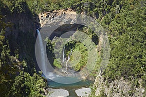 Waterfall Velo de la Novia - Maule, Chile photo