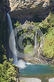 Waterfall Velo de la Novia - Maule, Chile photo