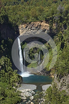 Waterfall Velo de la Novia - Maule, Chile photo