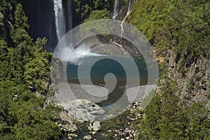 Waterfall Velo de la Novia - Maule, Chile photo