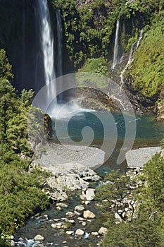 Waterfall Velo de la Novia - Maule, Chile photo