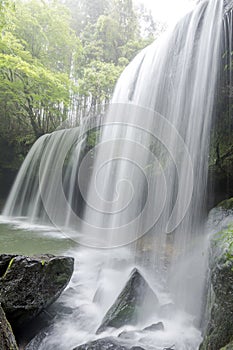 Waterfall in vertical composition