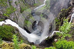 Waterfall Voringfossen, Norway