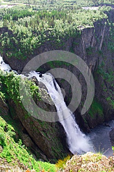 Waterfall Voringfossen, Norway