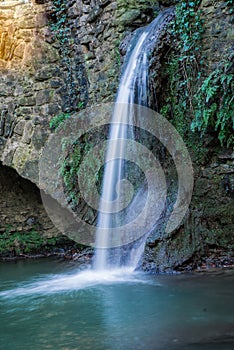 The waterfall of the water mill