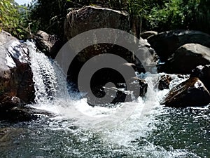 Waterfall , water , river ,cannelle , nature