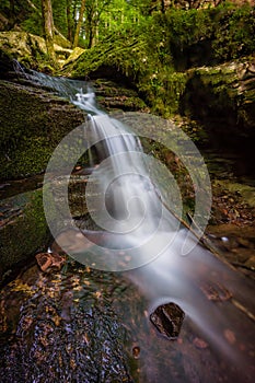 Waterfall water stream in black forest