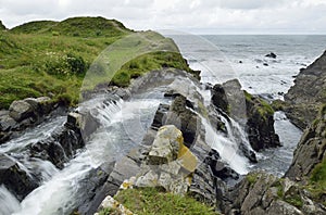 Waterfall at Welcombe Mouth