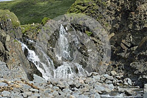 Waterfall at Welcombe Mouth
