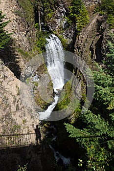 Waterfall in Wells Gray Provincial Park Clearwater British Columbia Canada. photo