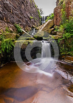 Waterfall at White Coppice photo