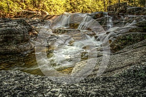 Waterfall in White Mountain National Park, New Hampshire, USA