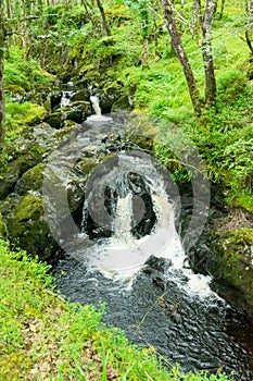 Waterfall in Wood of Cree, Newtown Stewart, Dumfries & Galloway Scotland photo