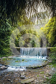 Waterfall at Wulong National Park china landscape