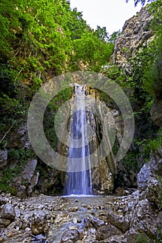 A waterfall in a WWF oasi