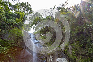 Waterfall in Yelapa,tropical beach in Yelapa, Puerto Vallarta, Mexico