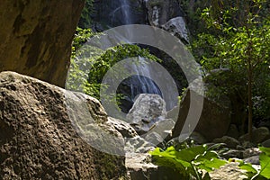 Waterfall in Yelapa,tropical beach in Yelapa, Puerto Vallarta, Mexico