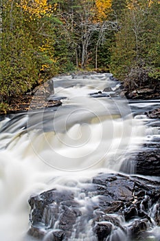 Waterfall On York River In Autumn