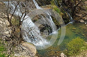 Waterfall in Zagros mountain range , Lorestan , Iran