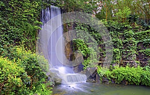 Waterfall in zen garden