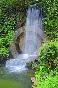 Waterfall in zen garden