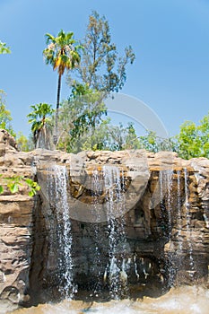 Waterfall in Zoo of Los Angeles