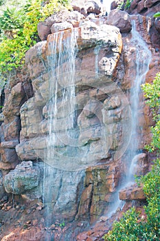 Waterfall in Zoo of Los Angeles