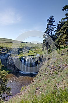 The waterfalls of Allanche in the department of Cantal - Auvergne-RhÃ´ne-Alpes - France