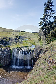 The waterfalls of Allanche in the department of Cantal - Auvergne-RhÃ´ne-Alpes - France