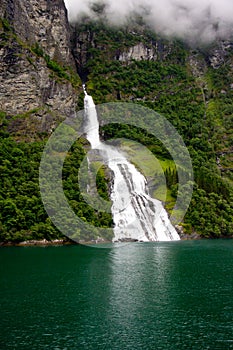 Waterfalls Along the Geirangerfjord