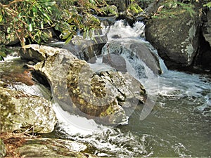 Waterfalls along Virginia Creeper Trail