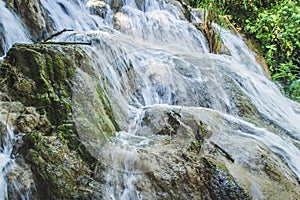 Waterfalls of Cascadas de Agua Azul Chiapas Mexico photo