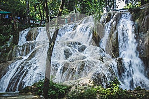 Waterfalls of Cascadas de Agua Azul Chiapas Mexico photo