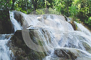 Waterfalls of Cascadas de Agua Azul Chiapas Mexico photo