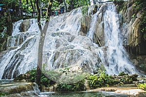 Waterfalls of Cascadas de Agua Azul Chiapas Mexico photo