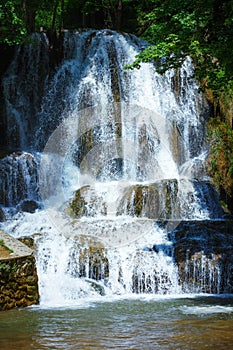 Waterfalls cascade on Slovak republic