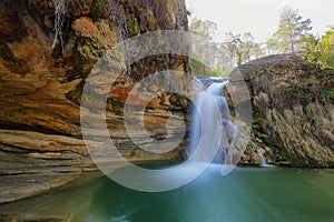 Waterfalls in Catalonia: gorgs de la Cabana, Campdevanol, Girona