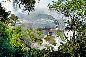 Waterfalls cataratas foz de iguazu, Brazil photo