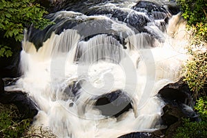 Waterfalls on the Chattooga river near Cashiers, North Carolina.