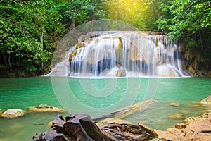 Waterfalls In Deep Forest