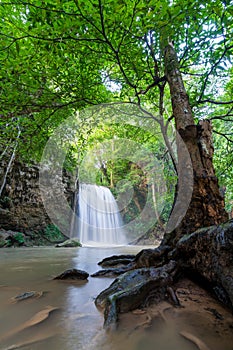 Waterfalls In Deep Forest