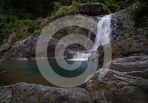 Waterfalls El Ataud in Puerto Rico photo